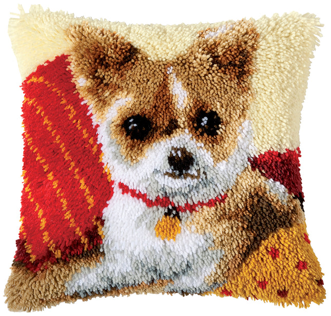 DIY Latch Hook Cushion Kit "Chihuahua"