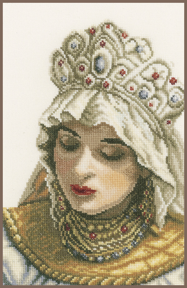 DIY Counted cross stitch kit Russian bride