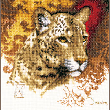 DIY Counted cross stitch kit Leopard