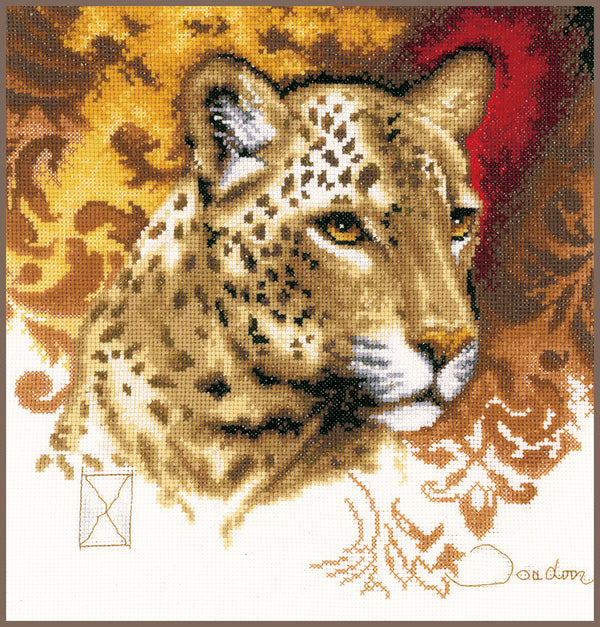 DIY Counted cross stitch kit Leopard