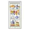 DIY Counted cross stitch kit Romantic kitchen shelf 16 x 36 cm / 6.4" x 14.4"