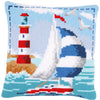 DIY Cross stitch cushion kit Lighthouse