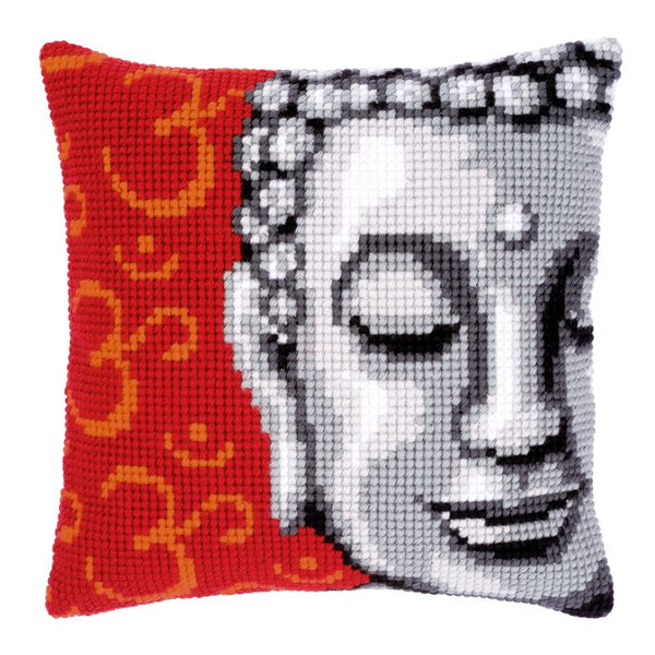 DIY Cross stitch cushion kit Buddha