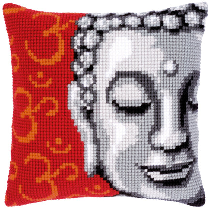 DIY Cross stitch cushion kit Buddha