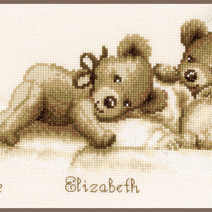 DIY Counted cross stitch kit Baby sleeps 30 x 16 cm / 12" x 6.4"