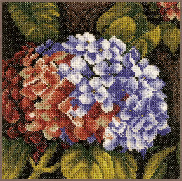 DIY Counted cross stitch kit Hydrangea