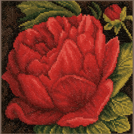 DIY Counted cross stitch kit Peony