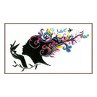 DIY Counted cross stitch kit Girl with flower hair