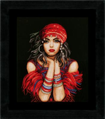 DIY Counted cross stitch kit Gypsy girl