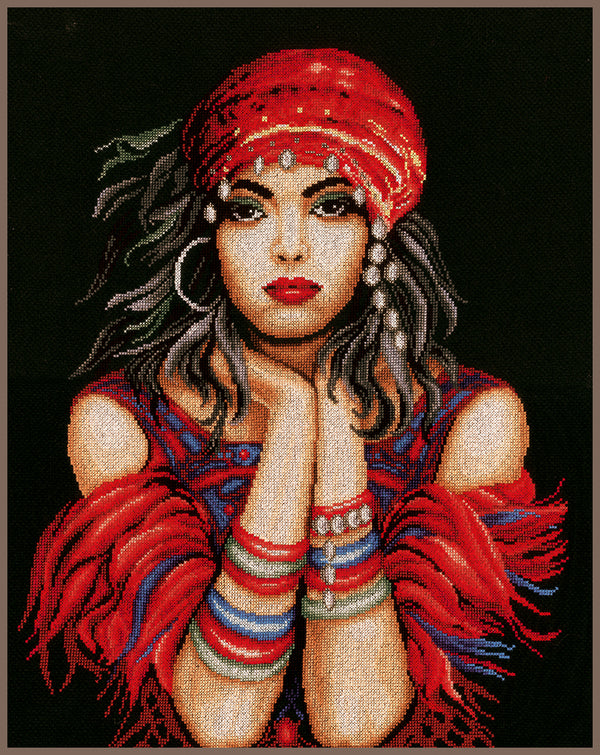 DIY Counted cross stitch kit Gypsy girl