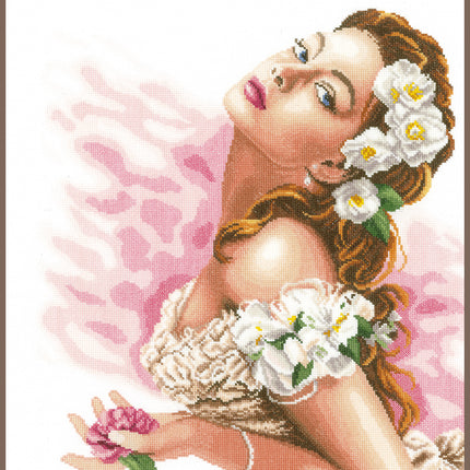 DIY Counted cross stitich kit Lady of the Camellias