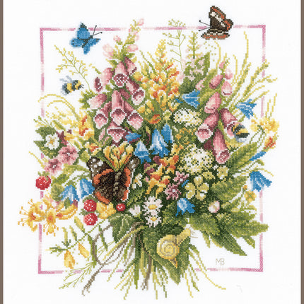 DIY Counted cross stitch kit Summer bouquet