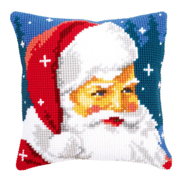 DIY Cross stitch cushion kit Kind Santa