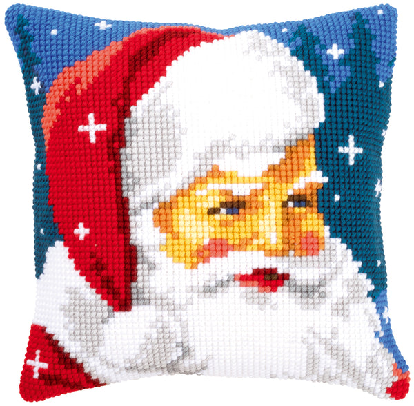 DIY Cross stitch cushion kit Kind Santa