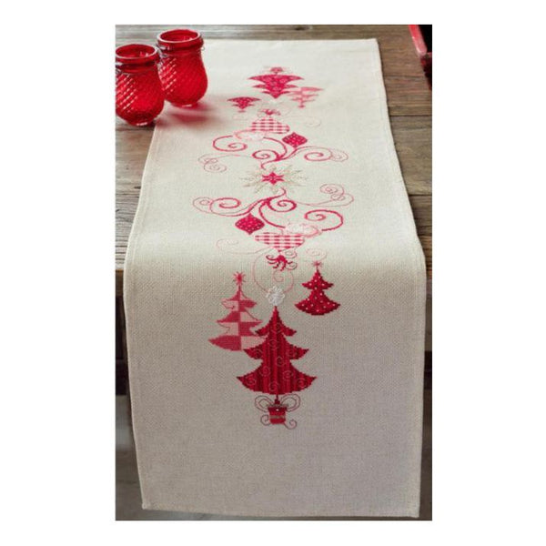 DIY Table Runner kit "Table runner kit Red Christmas decorations"