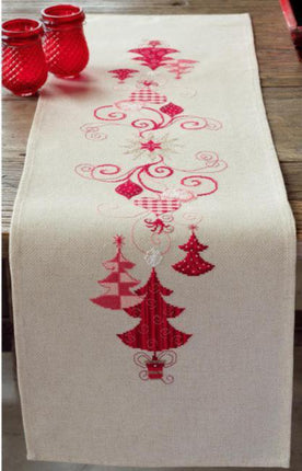 DIY Table Runner kit "Table runner kit Red Christmas decorations"