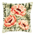 DIY Cross stitch cushion kit Poppies