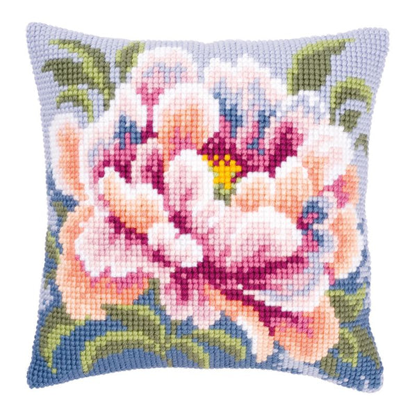 DIY Cross stitch cushion kit Camellia