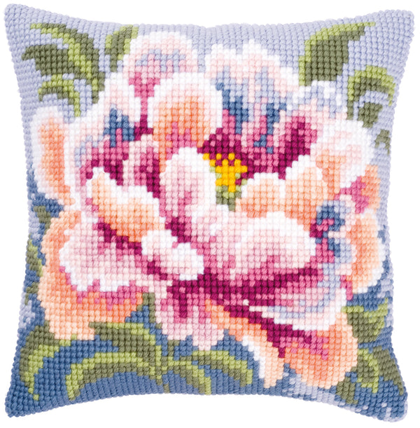 DIY Cross stitch cushion kit Camellia