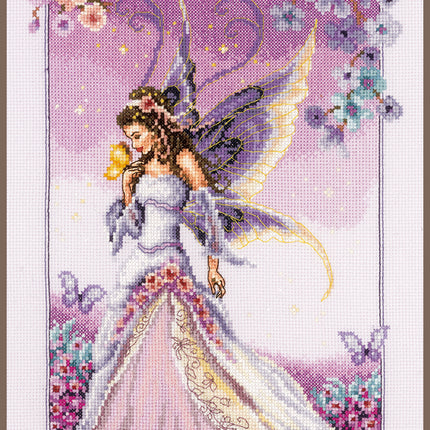 DIY Counted cross stitch kit Lilac fairy 23 x 36 cm / 9.2" x 14.4"