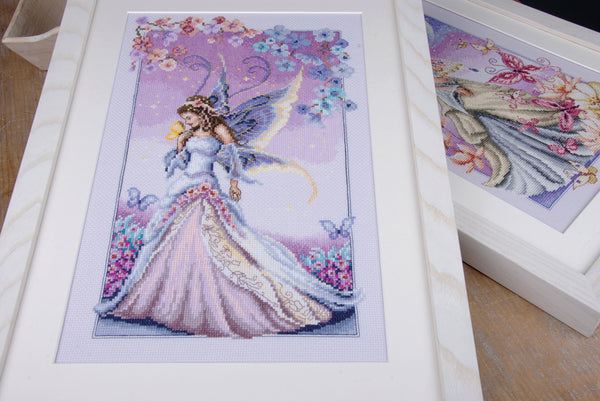 DIY Counted cross stitch kit Lilac fairy 23 x 36 cm / 9.2