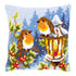 DIY Cross stitch cushion kit Robins at the lantern