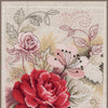 DIY Counted cross stitch kit Bouquet with rose 22 x 28 cm / 8.8" x 11.2"