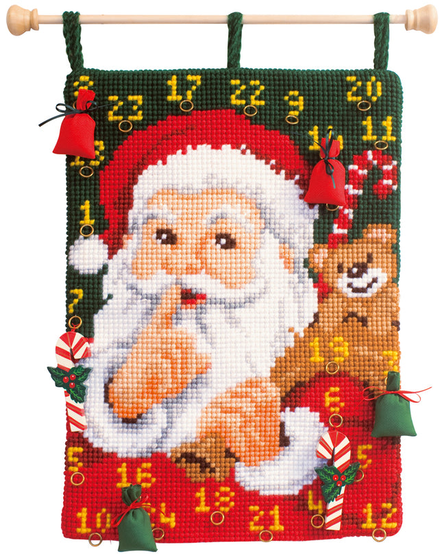 DIY Cross stitch wall hanging kit Shh...