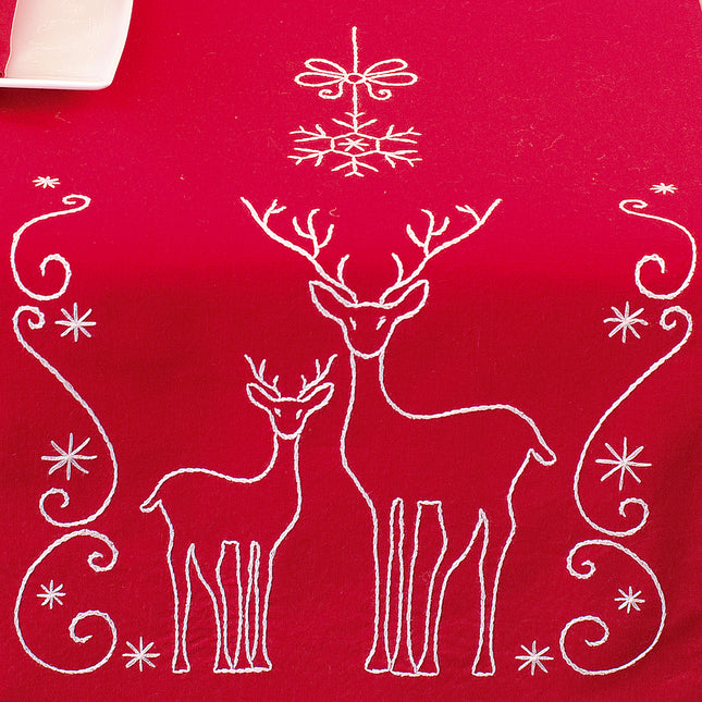 DIY Table Runner kit "Table runner kit Deers and ice crystals"