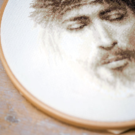 DIY Counted cross stitch kit Jesus 19 x 24 cm / 7.6" x 9.6"