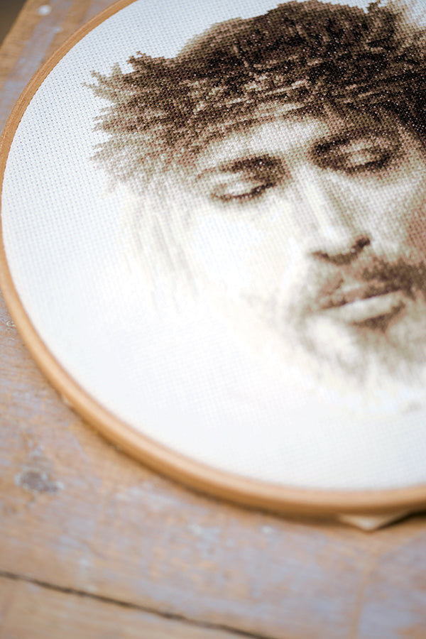 DIY Counted cross stitch kit Jesus 19 x 24 cm / 7.6