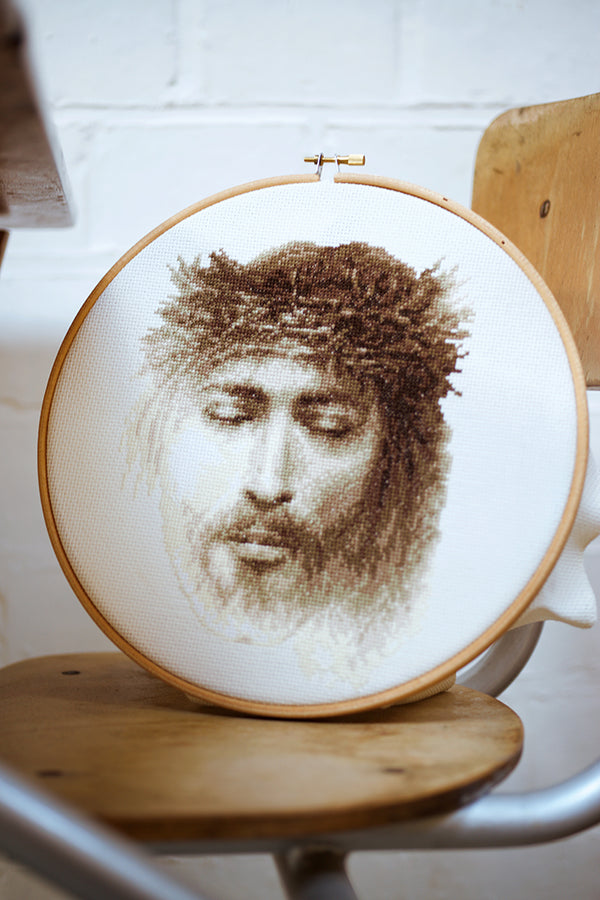 DIY Counted cross stitch kit Jesus 19 x 24 cm / 7.6