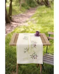DIY Table Runner kit "PN-0146074 Vervaco Runner "Brunches of olives""