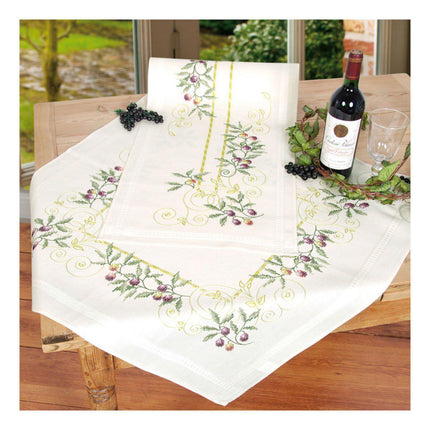 DIY Table Runner kit "PN-0146074 Vervaco Runner "Brunches of olives""
