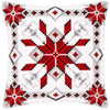 DIY Cross stitch cushion kit Snow crystal I