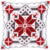 DIY Cross stitch cushion kit Snow crystal II