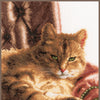 DIY Counted cross stitch kit Relaxed tabby