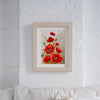 DIY Counted cross stitch kit Poppies and swirls 24 x 33 cm / 9.6" x 13.2"