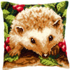 DIY Cross stitch cushion kit Hedgehog with berries