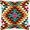 DIY Cross stitch cushion kit Ethnic print