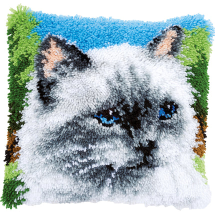 DIY Latch Hook Cushion Kit "Ragdoll"