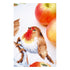 DIY Table Runner kit "Aida table runner kit Robin redbreast with apples"