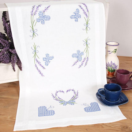 DIY Table Runner kit "PN-0146889 Vervaco Runner "Lavender Twigs and Butterflies""