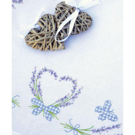 DIY Table Runner kit "PN-0146889 Vervaco Runner "Lavender Twigs and Butterflies""