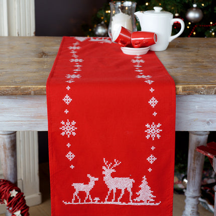 DIY Table Runner kit "Table runner kit Christmas deers"