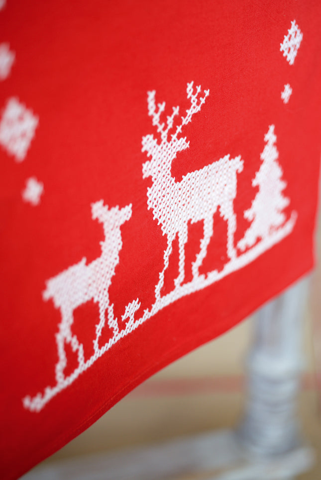 DIY Table Runner kit "Table runner kit Christmas deers"