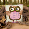 DIY Cross stitch cushion kit Miss owl