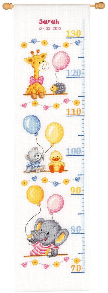 DIY Counted cross stitch kit Baby shower 18 x 70 cm / 7.2