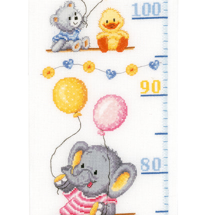 DIY Counted cross stitch kit Baby shower 18 x 70 cm / 7.2" x 28"