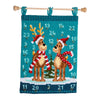 DIY Cross stitch wall hanging kit Elk with scarves